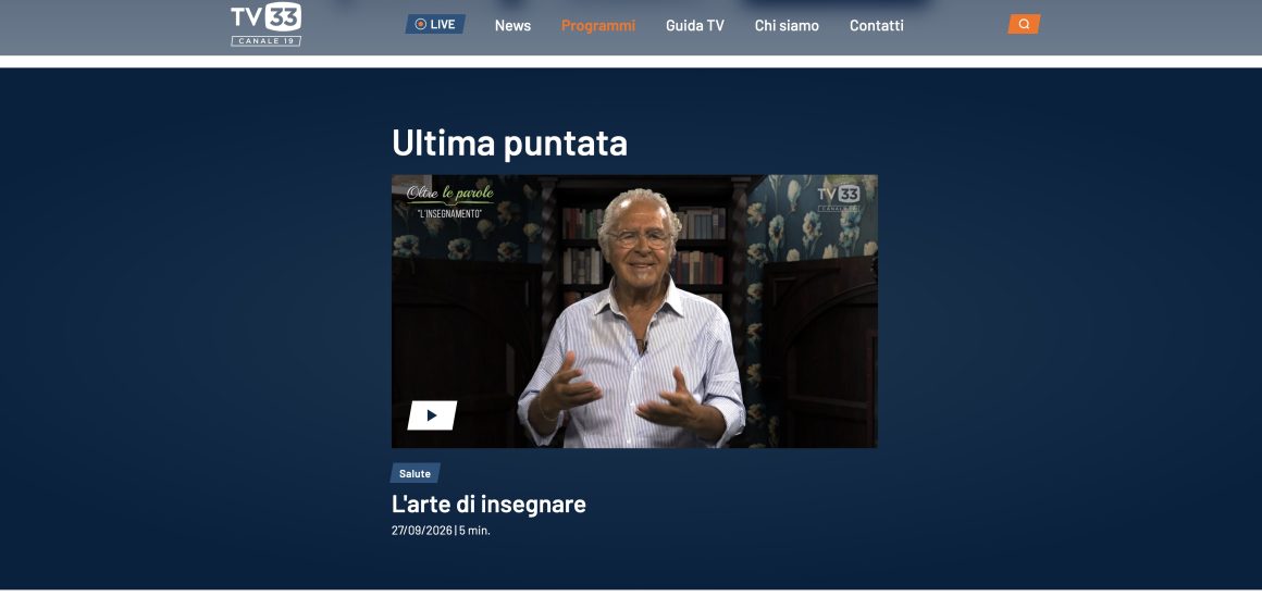 TV33 Oltre le parole. GLI ODIATORI TV33 Oltre le parole. GLI ODIATORI